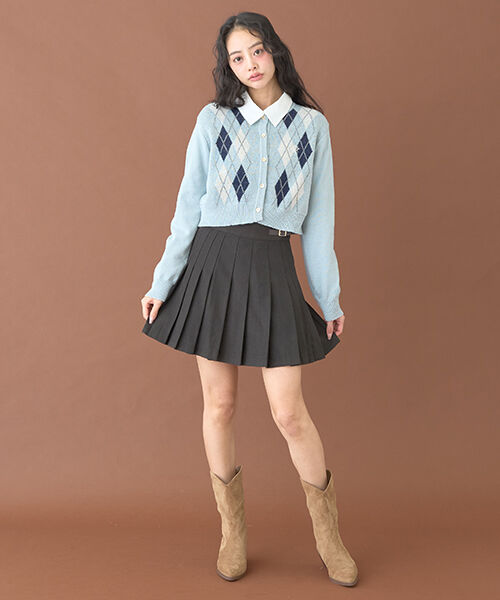 Double Belt Pleated Skirt | Narumiya Official Global Online Store