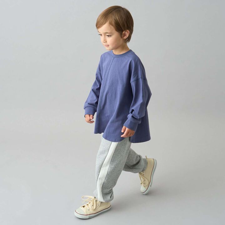 [Daily Standard Wear] [Quick-Dry Absorbent] Loose Fit Side Line Sweatpants,Blue gray, medium image number 31