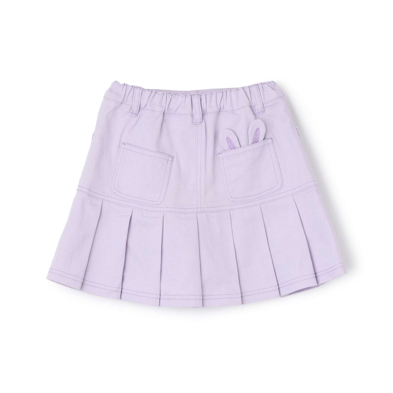 [Restock] Faux Fur Charm Pleated Skirt-Pants,Navy, large image number 1