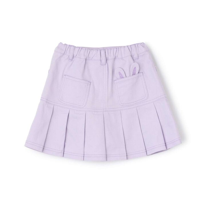 [Restock] Faux Fur Charm Pleated Skirt-Pants,Navy, medium image number 1