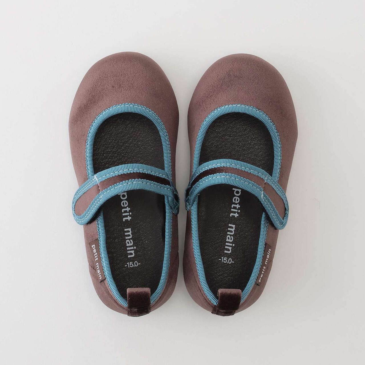 One Strap Velour Shoes,Dark red, large image number 6