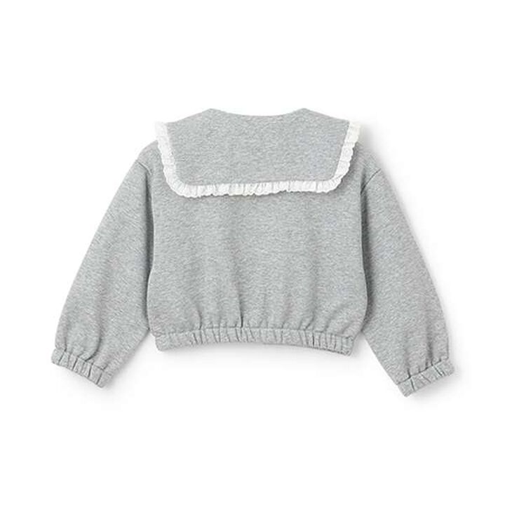 [Lycee Mine Ballet Series] Coordinatable Setup Sailor Collar Full-Zip Sweatshirt,Light blue, medium image number 8