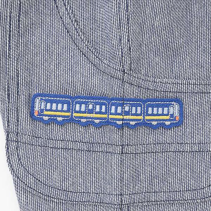 Stripe Jacquard Train Patch 7/8 Pants,Gray, medium image number 6