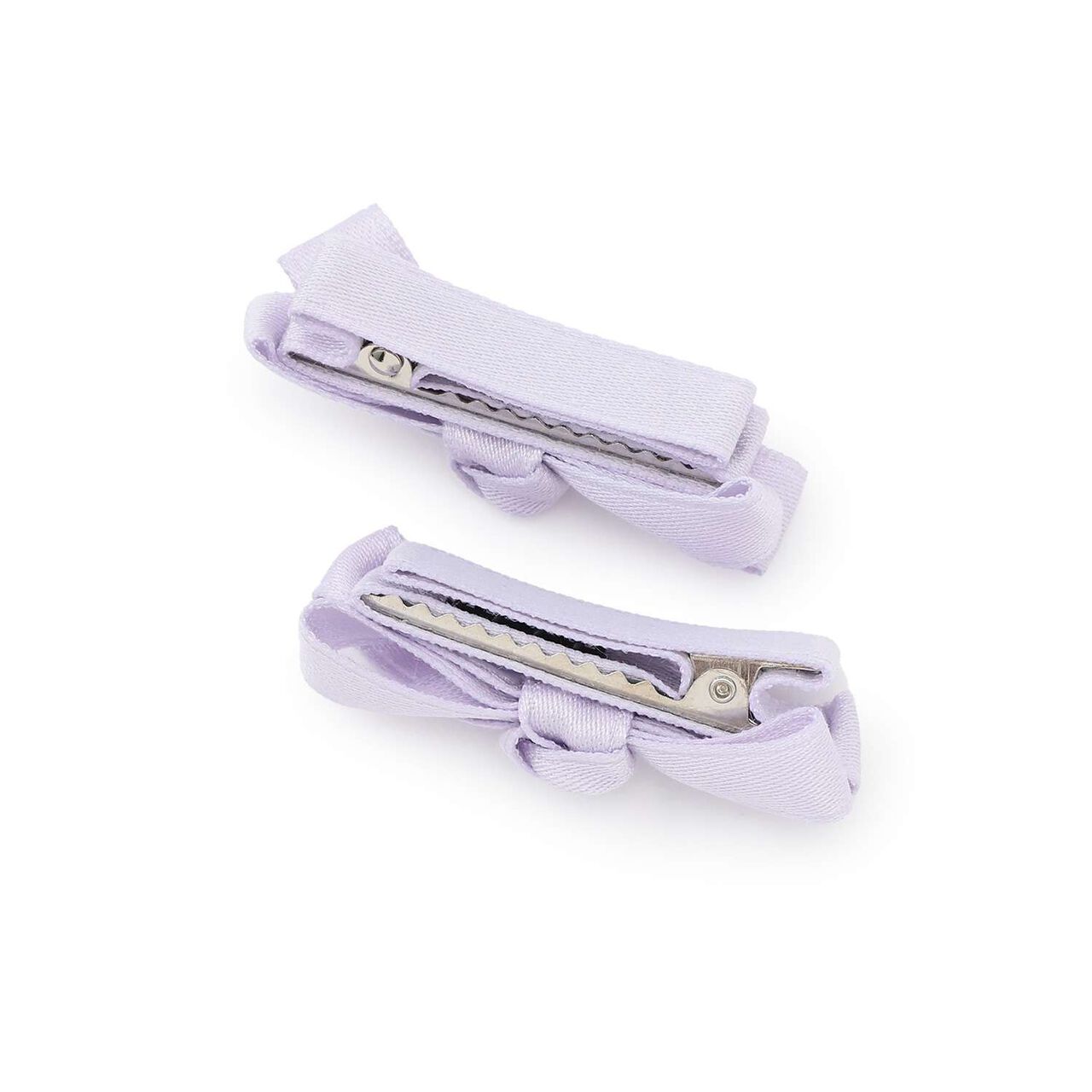Ribbon Hair Clips 2-Pack,Lavender, large image number 1