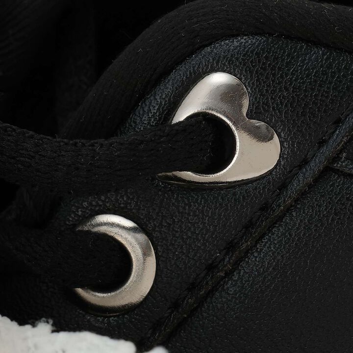 Pearl Lace Ribbon Dad Sneakers,Black, medium image number 27