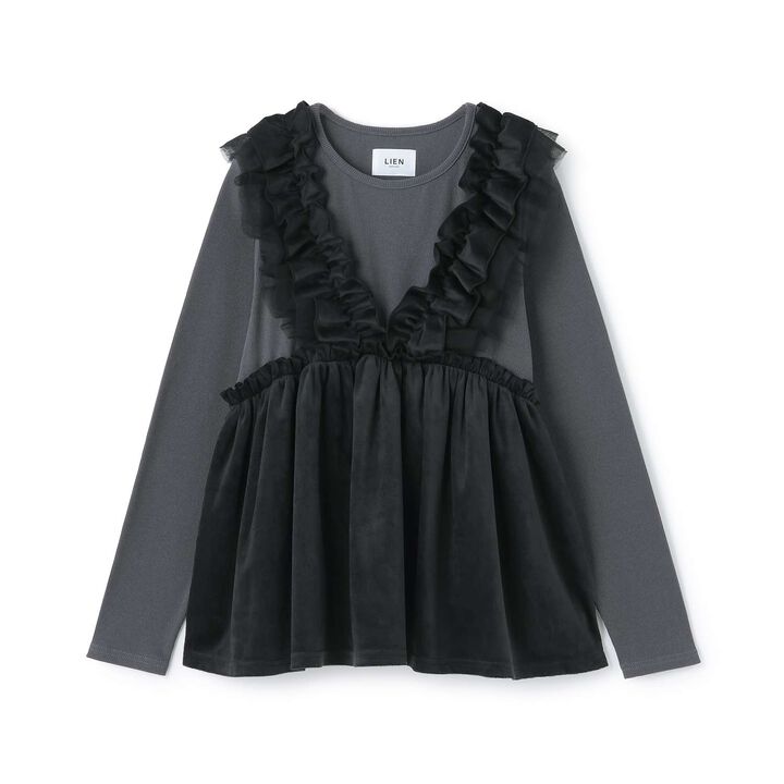 [Link] Docking Frill Tunic,Black, medium image number 4