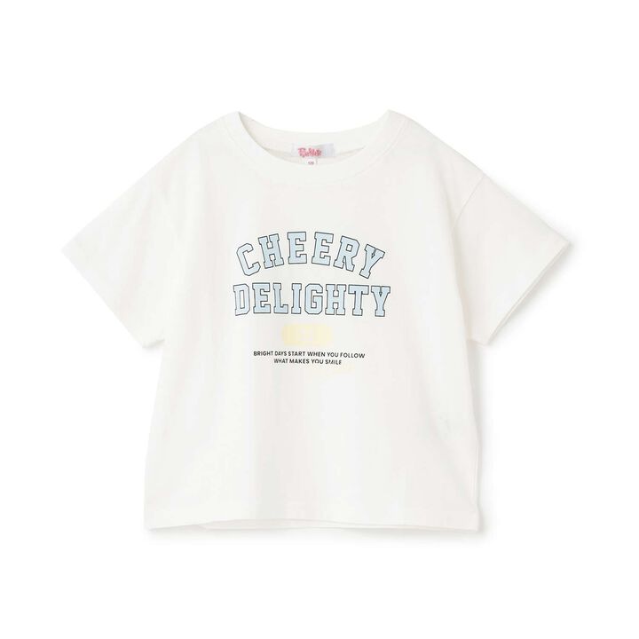 [Daily Price] 100% Cotton College Print Short Sleeve T-Shirt,Off white, medium image number 21
