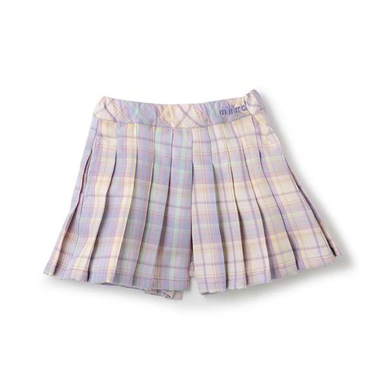 Check Pleats Culottes,Black, large image number 6