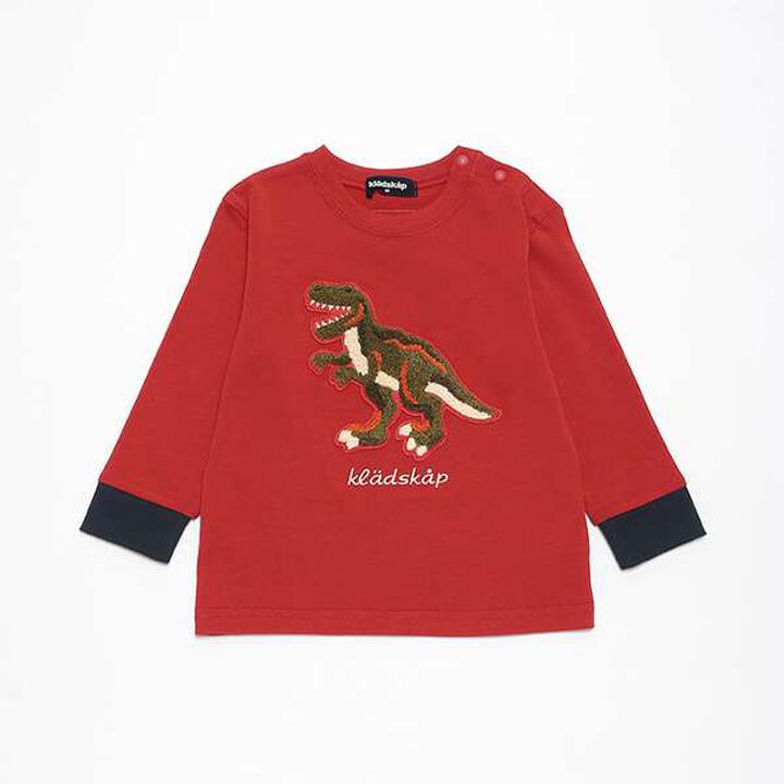 Sagara Dinosaur Long-Sleeve T-Shirt,Top gray, medium image number 10