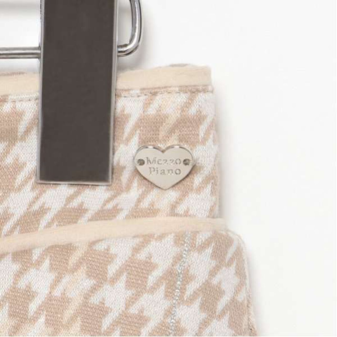 Houndstooth Jacquard Skirt Pants,Mocha tea, large image number 12