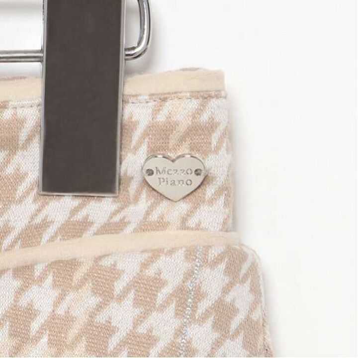 Houndstooth Jacquard Skirt Pants,Mocha tea, medium image number 12