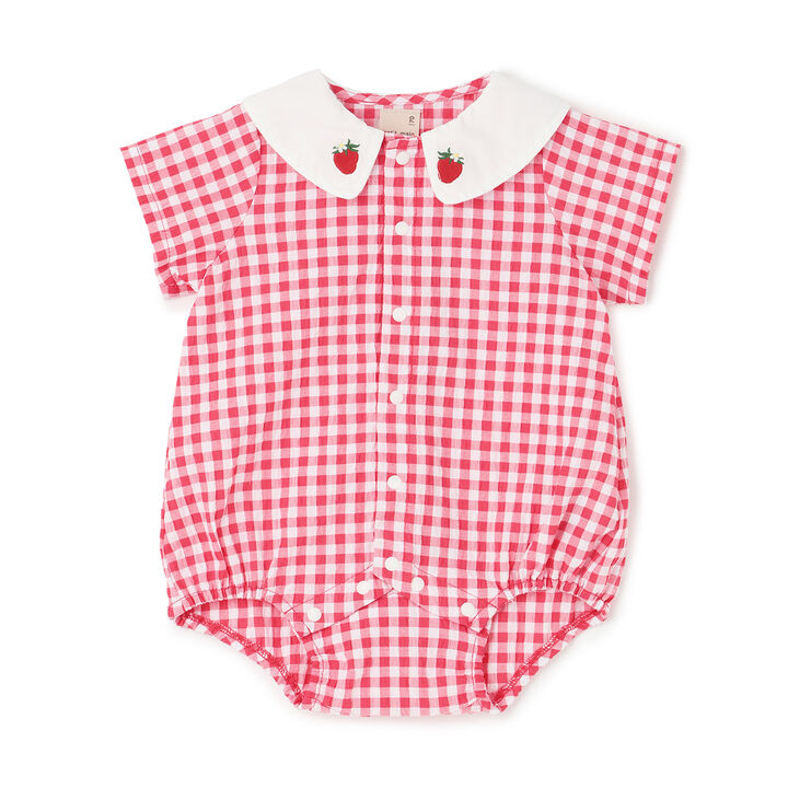 Fruit Collar Romper,Yellow, medium image number 4