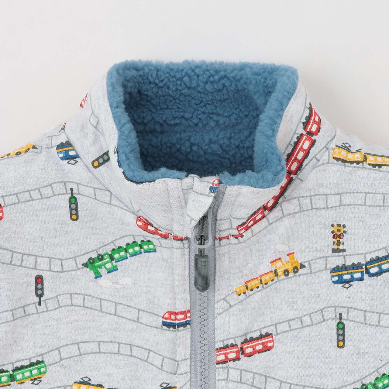 Train Reversible Boa Vest,Off white, large image number 14