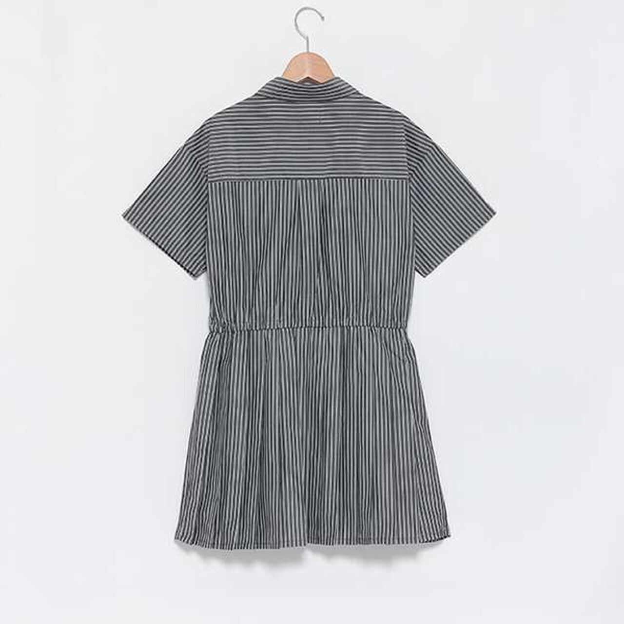 LTXC - Shirt One-Piece Dress with Tie,Black, large image number 1