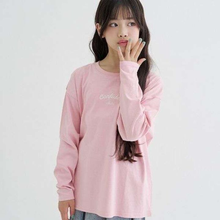 [100% Cotton] Bear Sleeve Long Sleeve T-Shirt,, medium