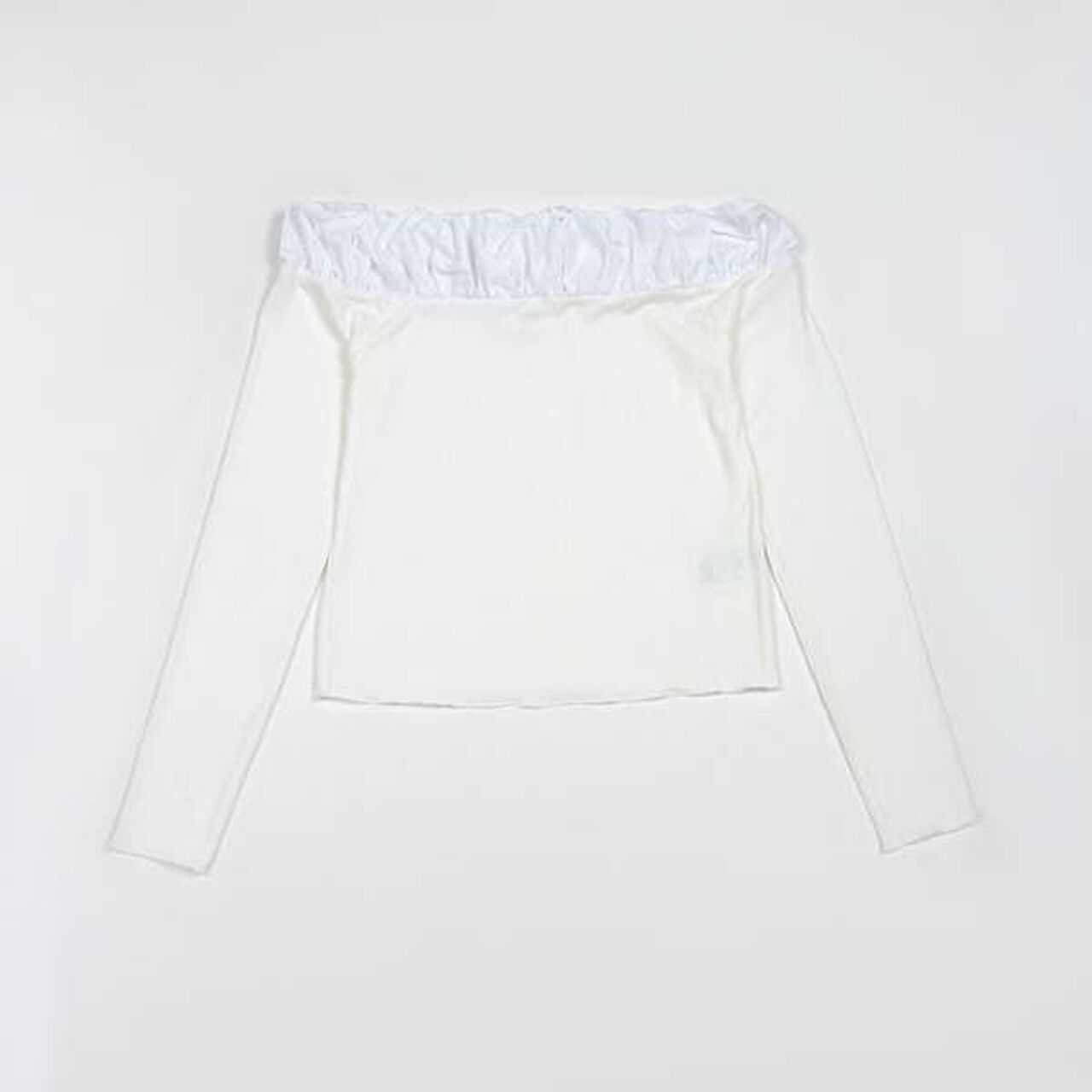 [LADIES] Balloon Collar Long Sleeve T-Shirt,Charcoal gray, large image number 18