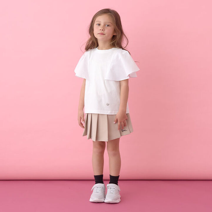 [Reversible] Soft Cotton Flare Sleeve T-Shirt,Moderate pink, medium image number 3