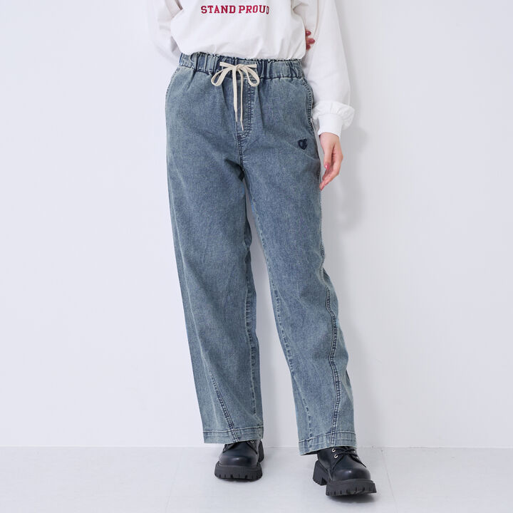 [ME DENIM] Stretch Quick-Dry Easy Pull-On Pants,Gray, medium image number 1