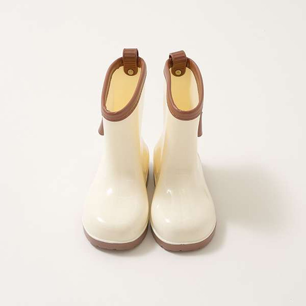 Bi-Color Rain Boots with Ribbon,Black, large image number 8