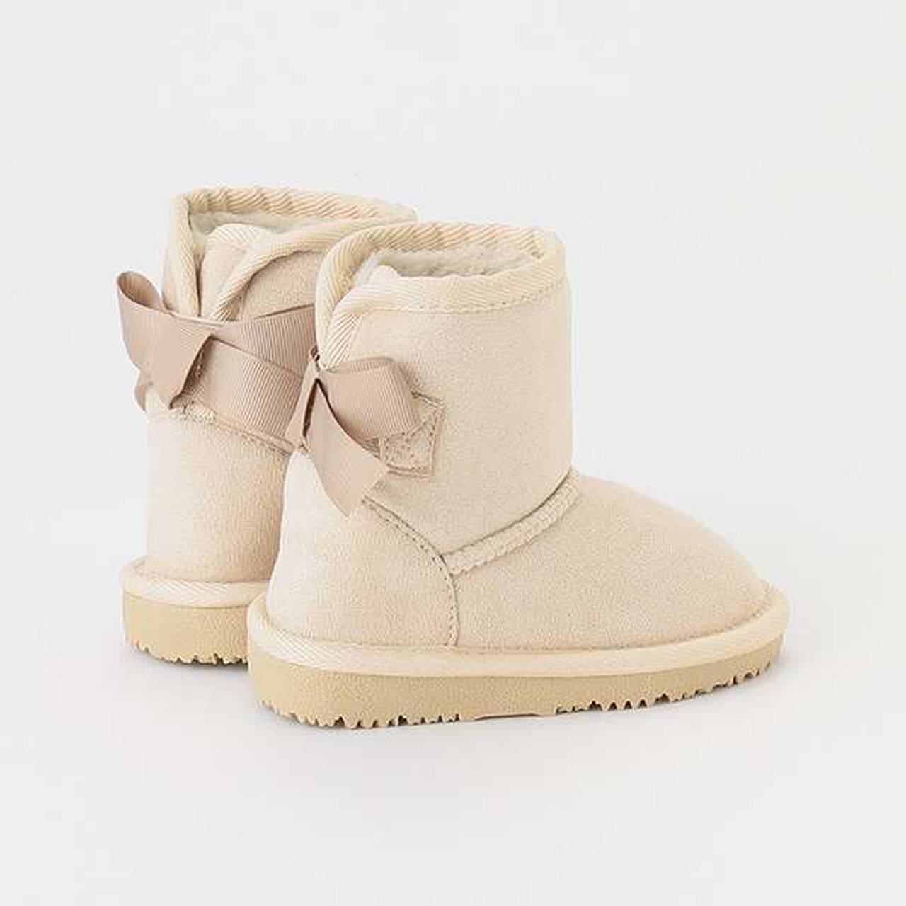 Ribbon Mouton Boots,Beige, large image number 5