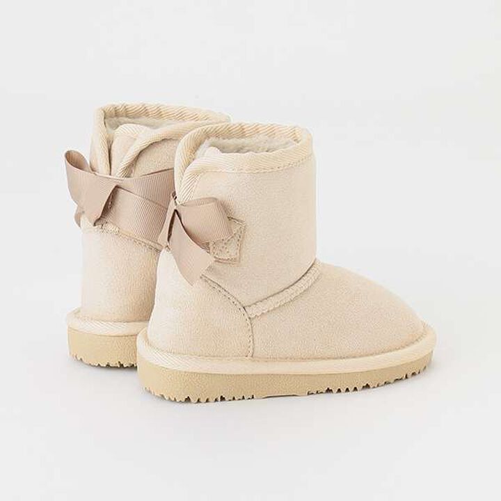 Ribbon Mouton Boots,Beige, medium image number 5