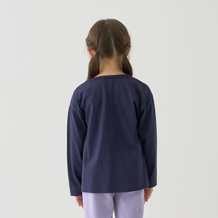 [100% Cotton] Muteki T. [Stain Resistant/Quick-Dry/UV] 8-Pattern A-Line T-Shirt,Navy, medium image number 10