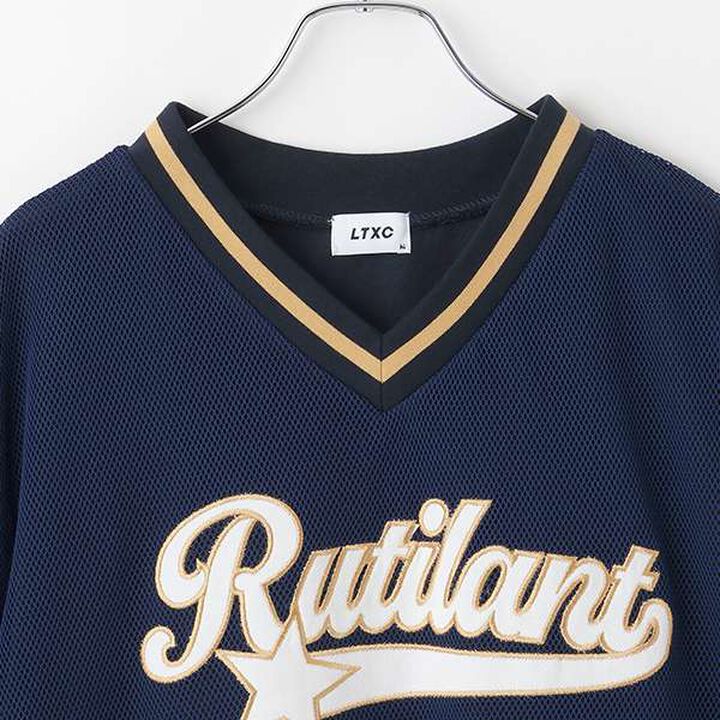 [LTXC] Mesh Layered Loose T-Shirt,Black, medium image number 2