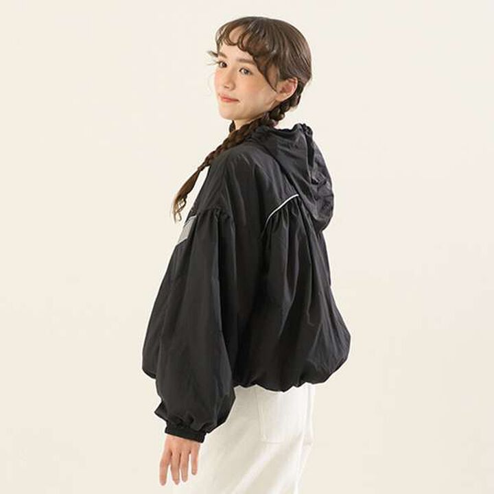 [AMI] Water-Repellent Hooded Balloon Light Bomber Jacket,Ivory, medium image number 9