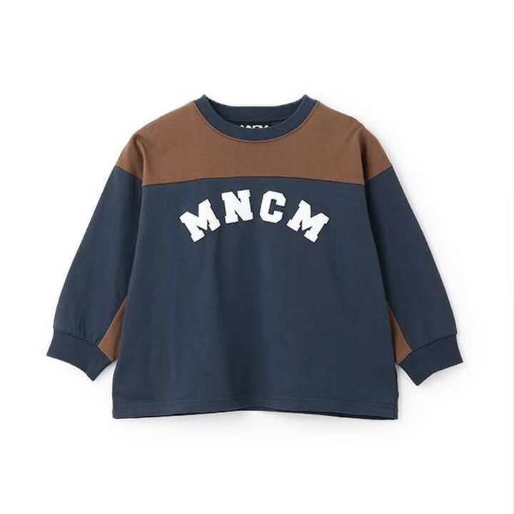 [MNCM] Bi-Color Big T-Shirt (Kaiteki Tenjiku),Navy, medium image number 3