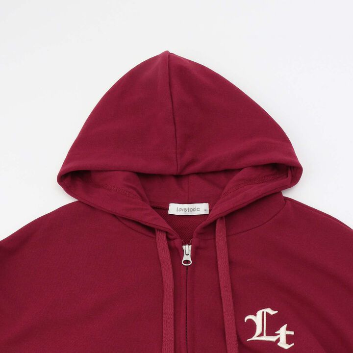 Loose Zip Parka,Black, medium image number 2