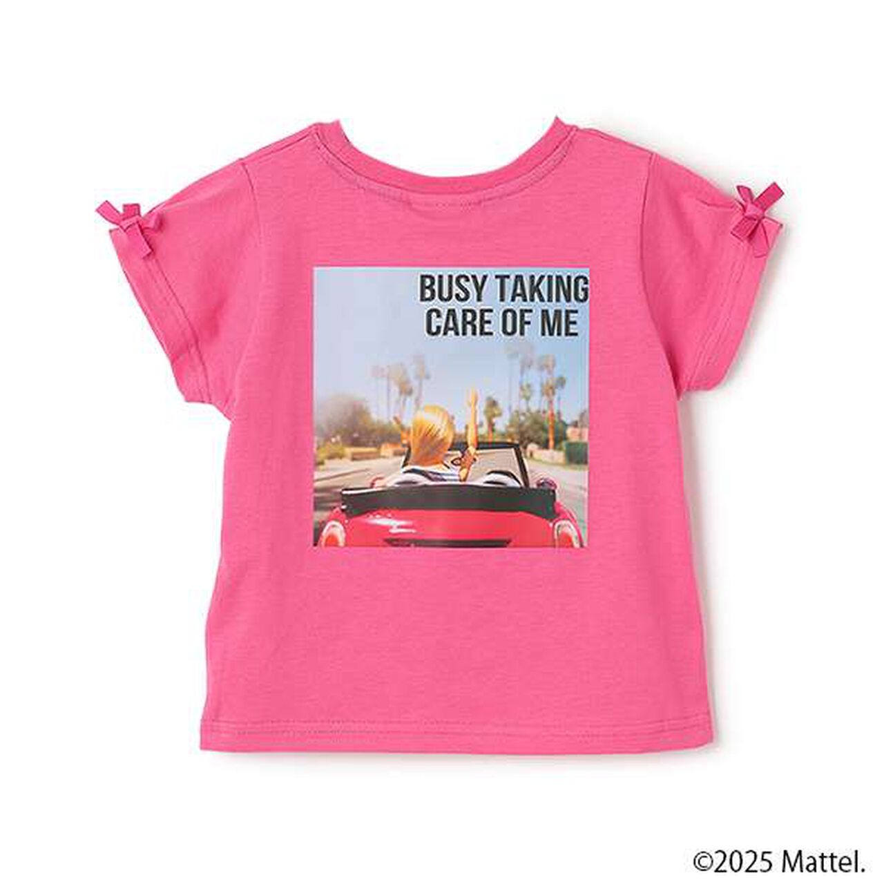 [Barbie] Sleeve Tuck T-Shirt,White, large image number 1