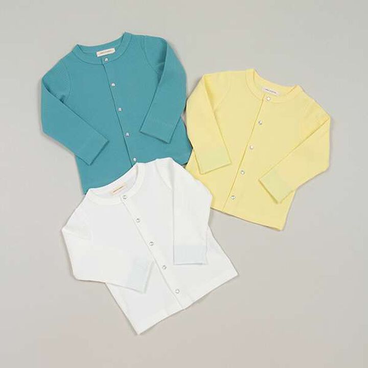 Ribbed Cardigan,Lemon yellow, medium image number 7