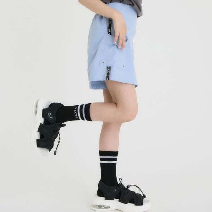 [Land and Water Use] Wrap Skirt Shorts,Black, medium image number 14