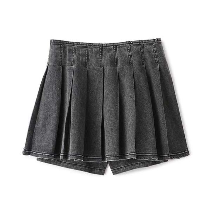 Wrap Pleats Shorts (2 WAY),Light blue, medium image number 1