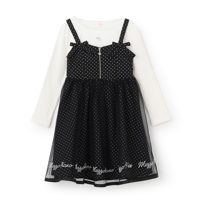 Jumper Skirt & Long-Sleeve T-Shirt Set,, medium