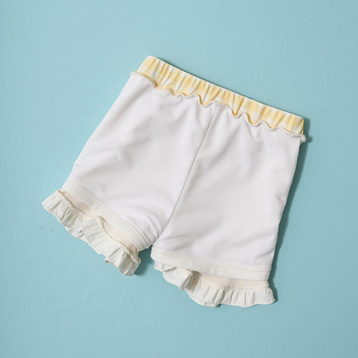 [SWIM] [UV Processing] Assorted Pattern Frill Collar Rash Guard & Pants Set,Navy, medium image number 18