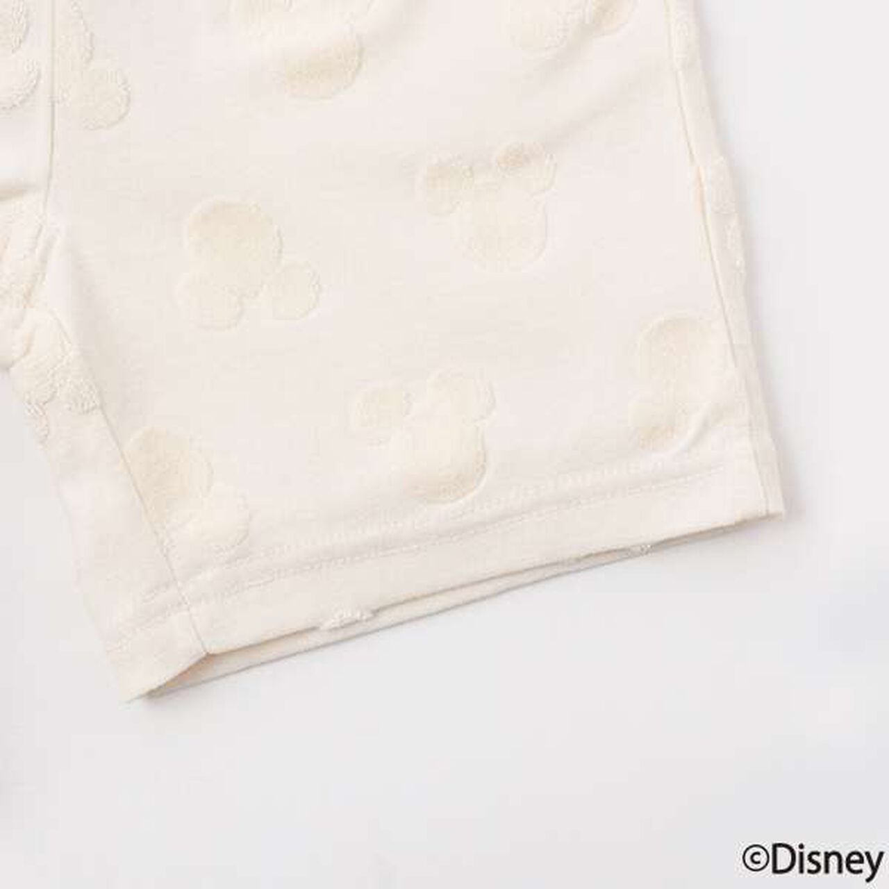[Disney] Pile Jacquard Half Pants,Pearl white, large image number 12