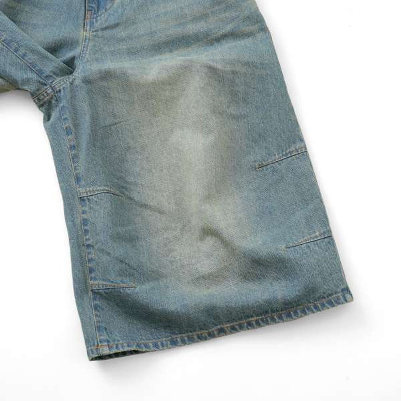 [GLSW.] Denim Wide Baggy Shorts,Blue, large image number 2