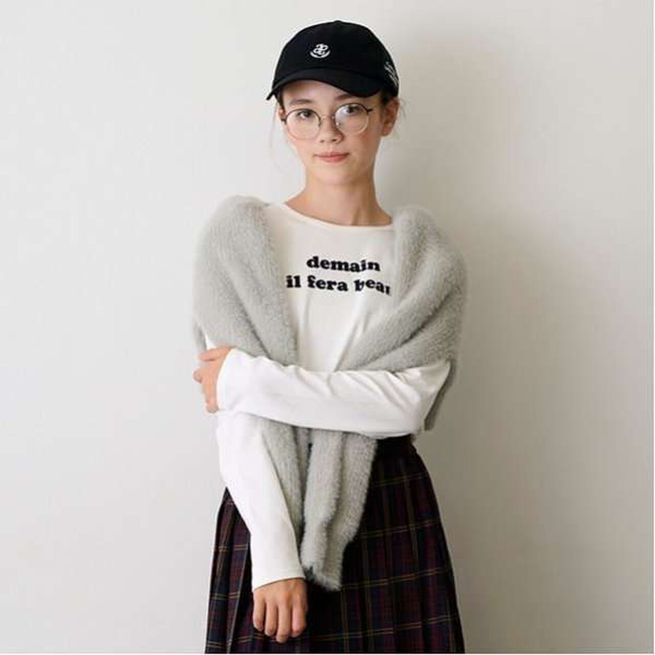 [AMI] Shaggy Knit Long Sleeve T-Shirt Set,Yellow, large image number 10