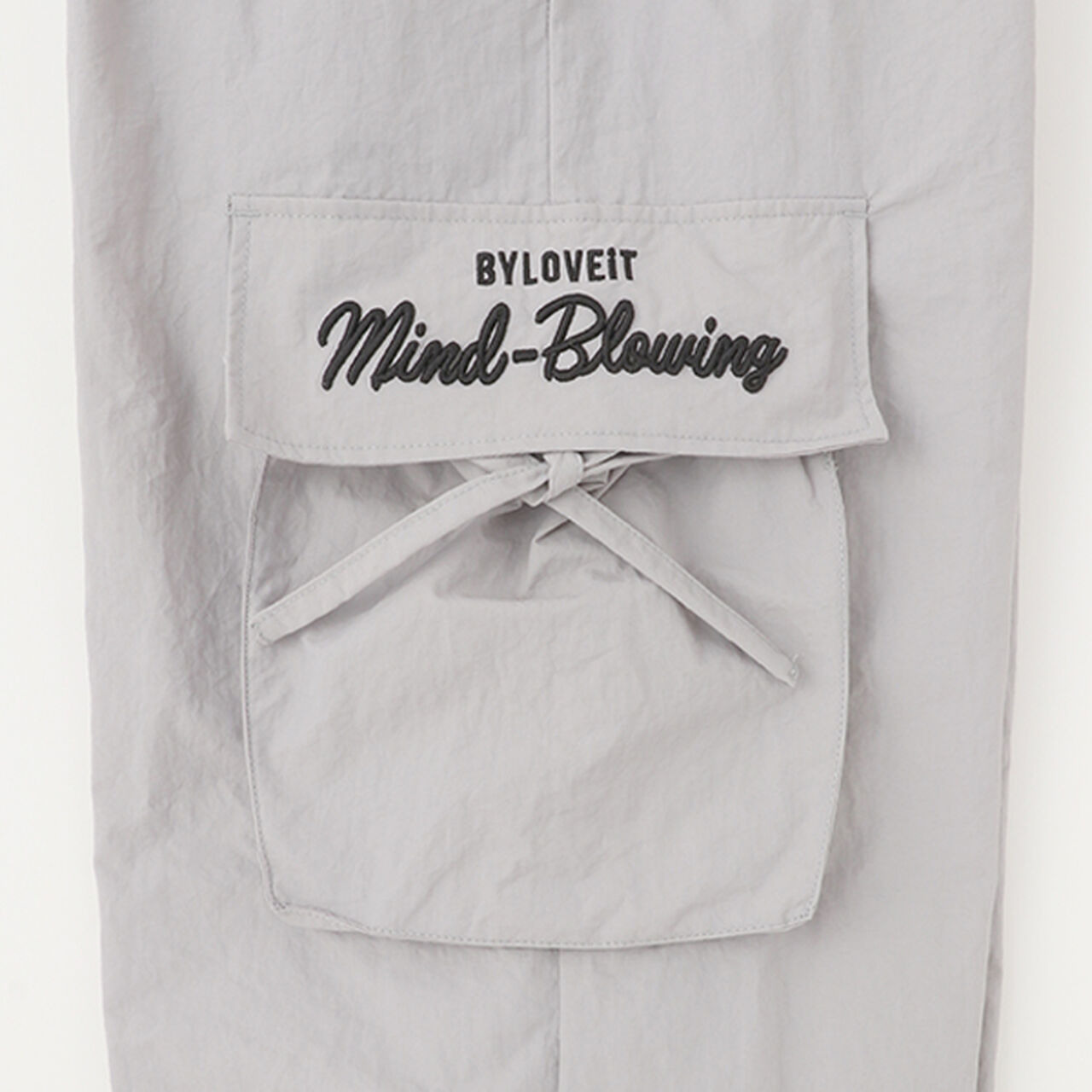 Cargo Parachute Pants,Pink, large image number 5