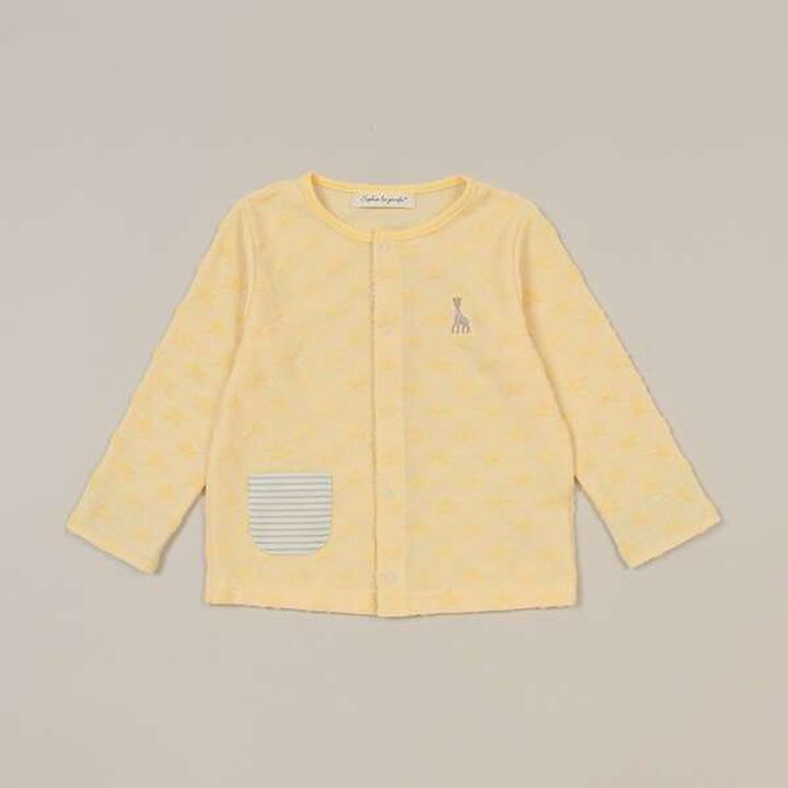 Star Jacquard Pile Cardigan [Made in Japan],Cream, medium image number 0