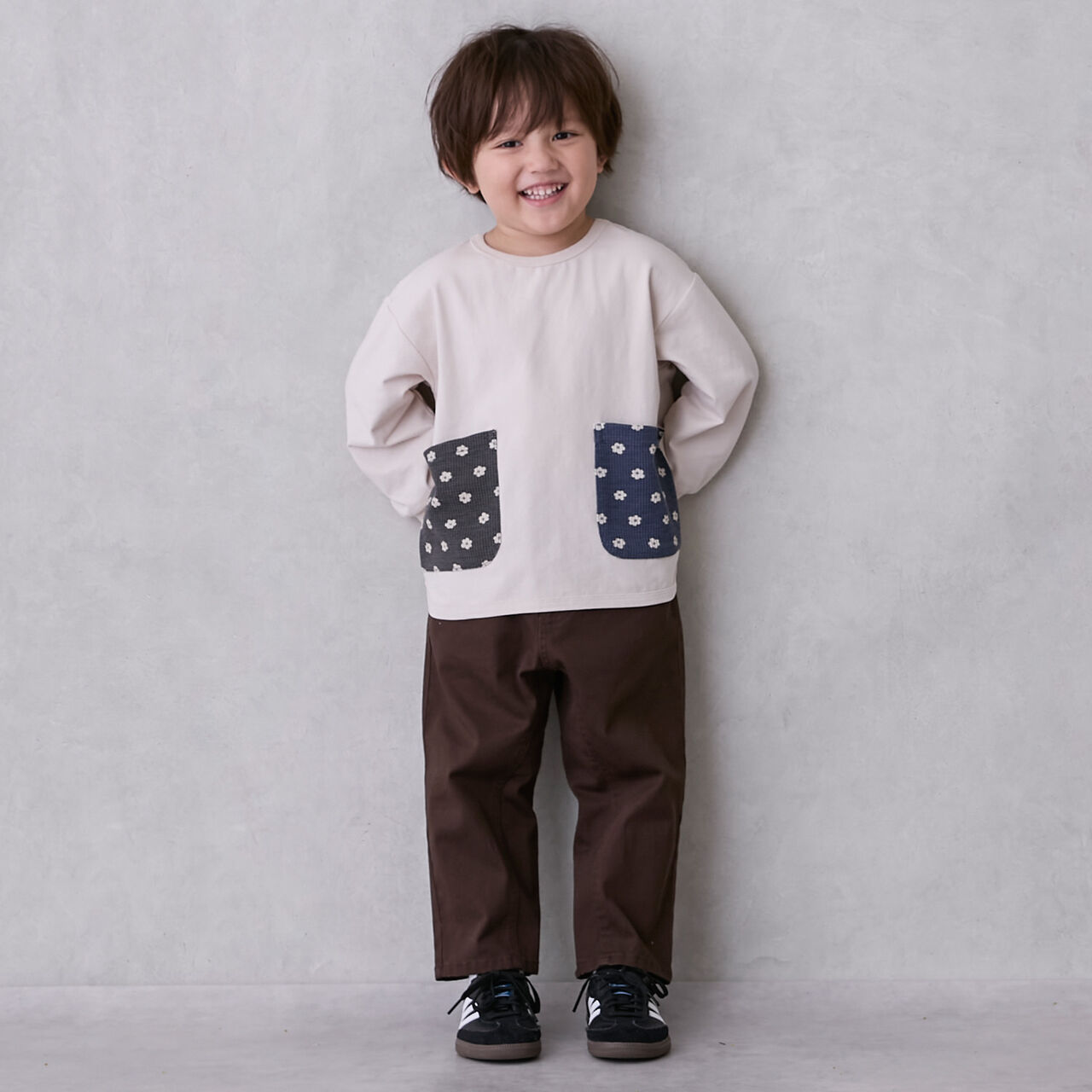 Organic Pocket Long-Sleeve T-Shirt,Navy, large image number 1