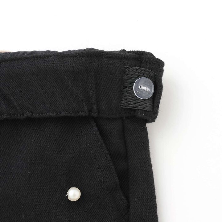 Pearl-Embellished Cut Pants,Blue, medium image number 7