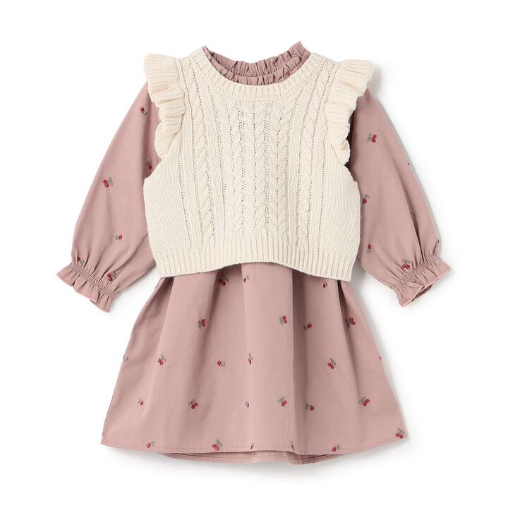 Link - One-Piece Dress with Vest,Ivory, medium image number 3