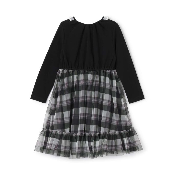 [Restock] Checkered Tulle Docking Dress,Pink, medium image number 1