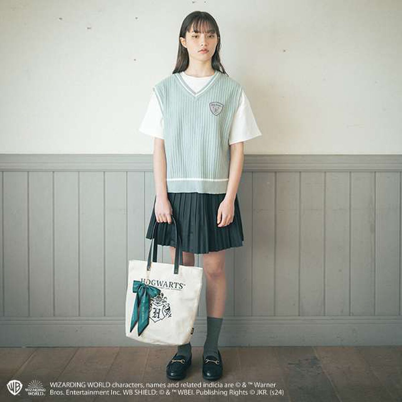 [Harry Potter] Pleated Skirt-Pants,Red, large image number 22