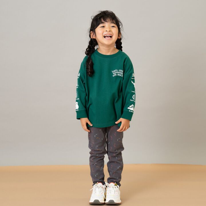 100% Cotton Assorted Sleeve Printed Long Sleeve T-Shirt,Cinnamon, medium image number 5