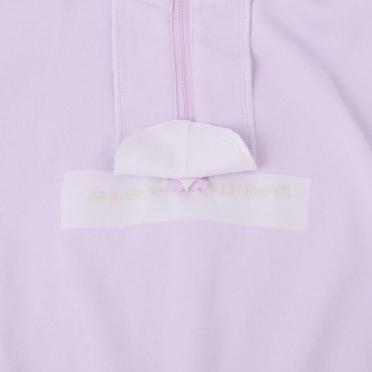 Half-Zip Pullover & Hem Frill Short-Sleeve T-Shirt Set,Lavender, large image number 9