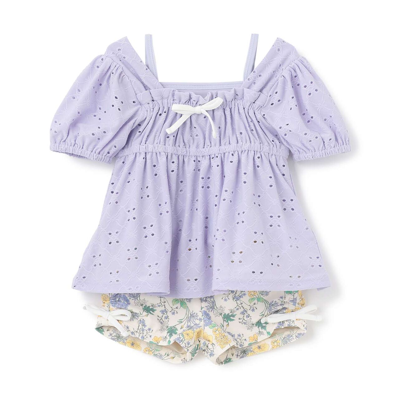 [SWIM] Lace Tunic Tankini Set,Lavender, large image number 8