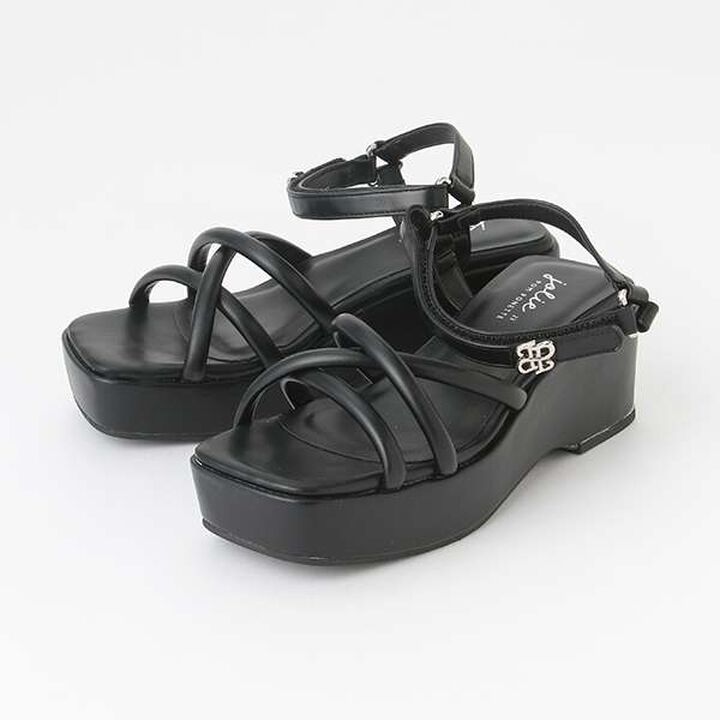 Woven Platform Sandals,Ivory, medium image number 12